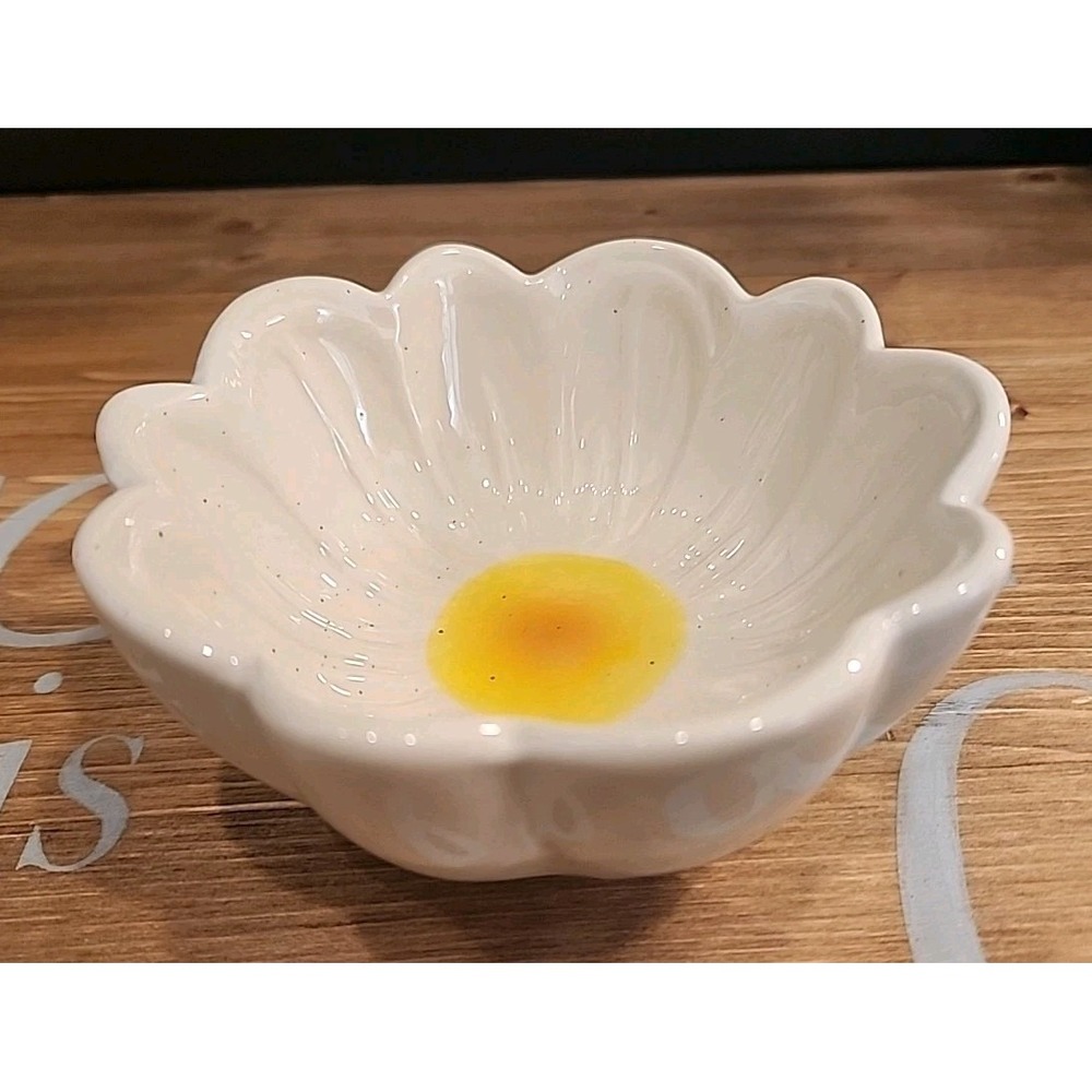 Ceramic Daisy Candle‎ Bowl Tray